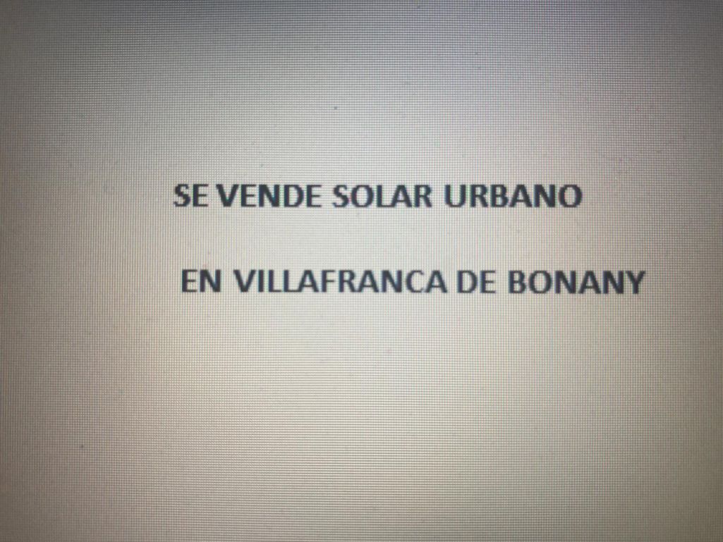 Venta Solar urbano Vilafranca de Bonany (Mallorca)